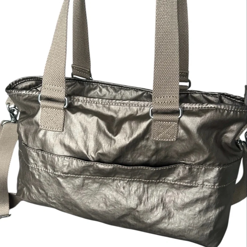 Kipling Metallic Angela Medium Shoulder Bag - Picture 3 of 11